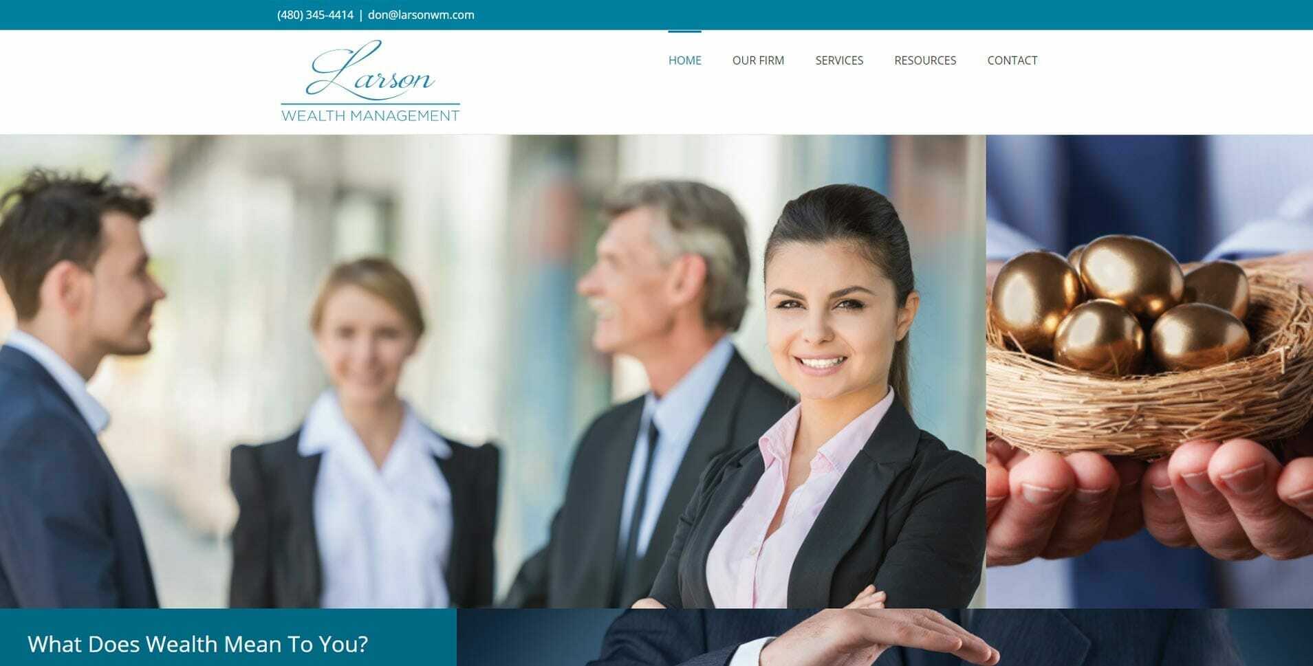Larson Wealth Management website